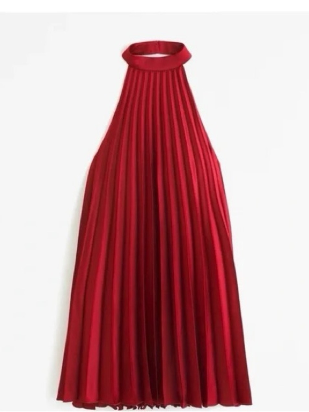 A&F Red Halter Backless Dress